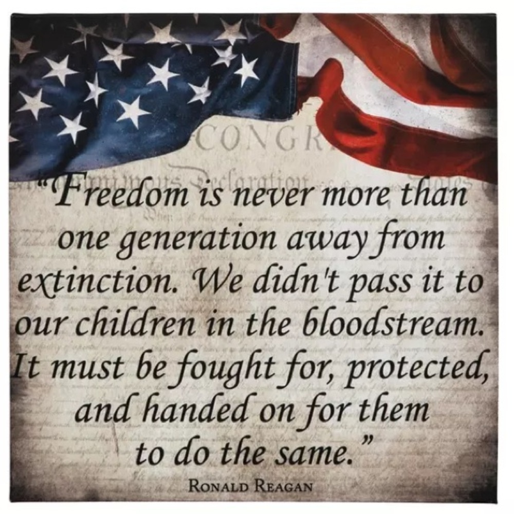 (2) Ronald Reagan Quote Canvas Wall Decor